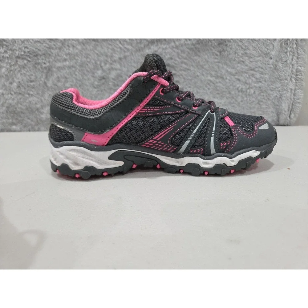 Fila All Terrain Girls Athletic Sneakers Sz 4.5 /5SH40072-079 Charcoal Gray Pink